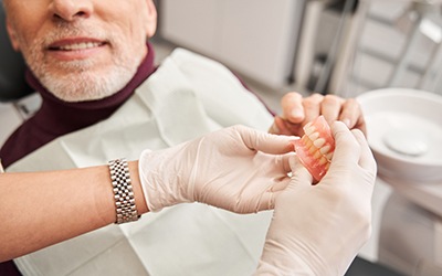 Patients missing more than one tooth with sufficient jawbone density may be a good candidate for dentures