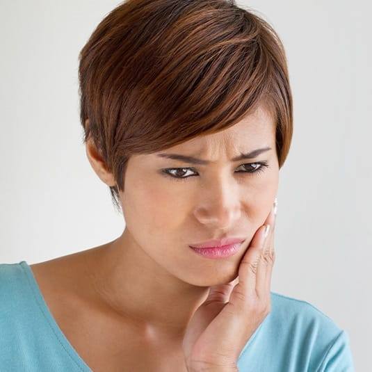 a patient dealing with a toothache