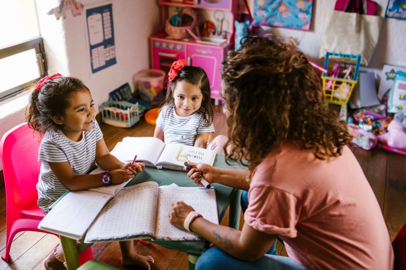 parent homeschooling their children in Cherry Hill